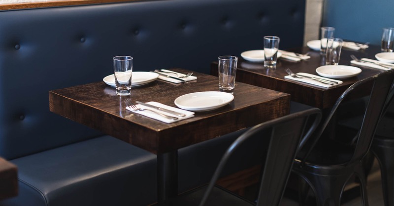 Interior, diner table set up