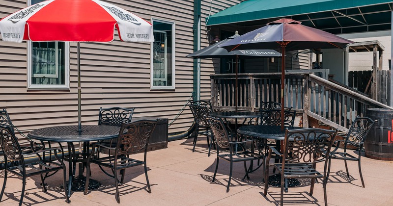 Exterior, patio, seating space