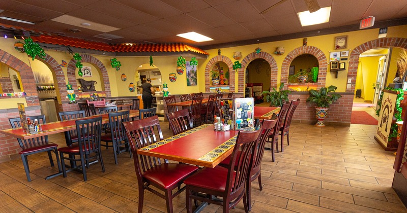 Interior space, dining area