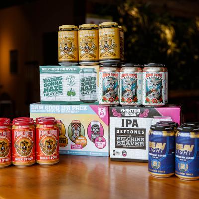 Beer packs and cans.