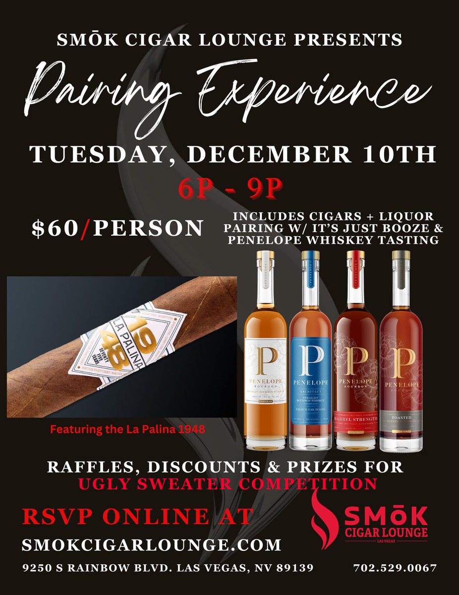 December Pairing Experience with La Palina Cigars & Penelope Whiskey event photo