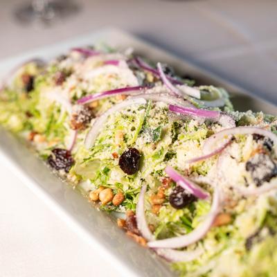 Shaved Brussels Sprout Salad.
