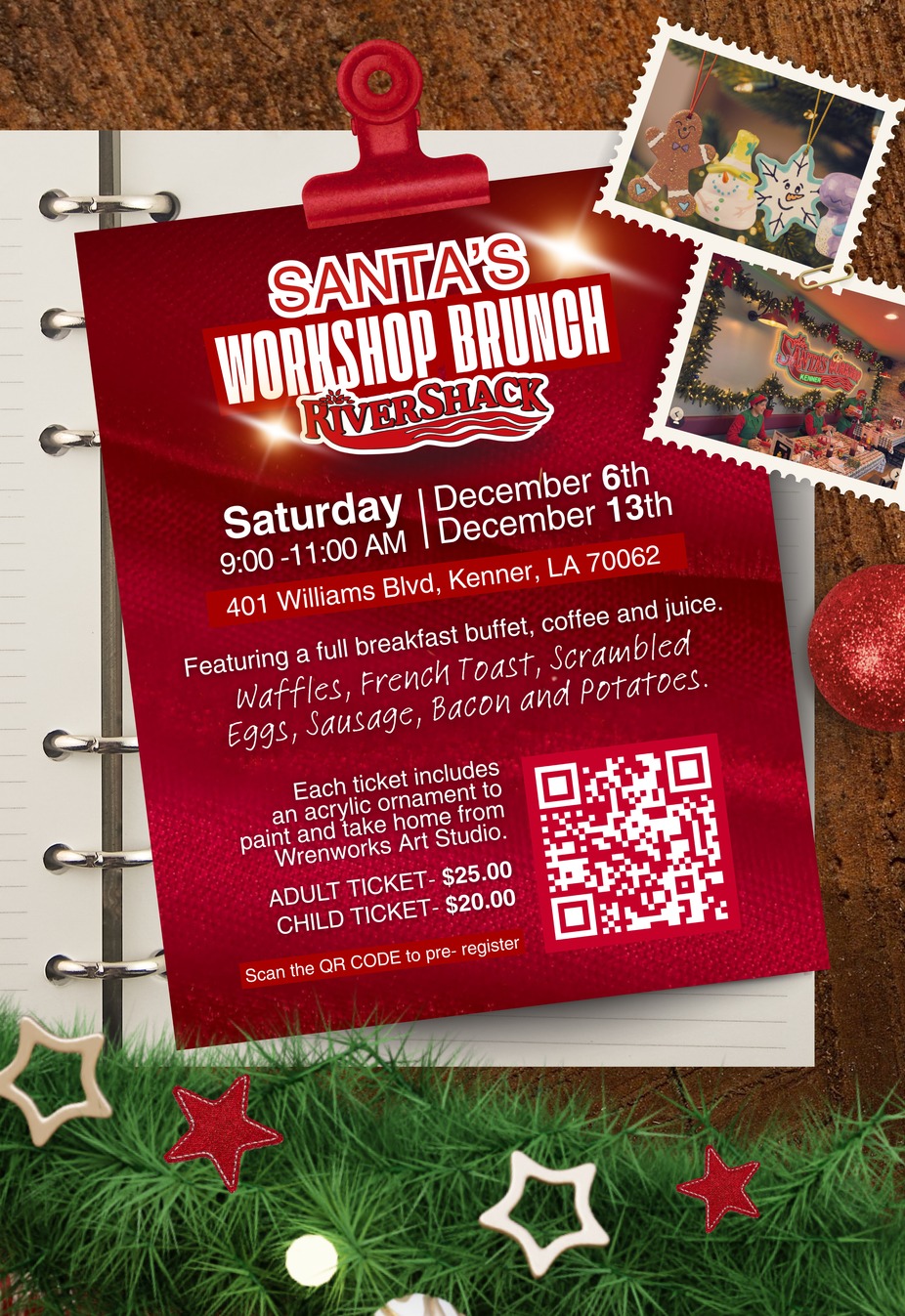 Santa's Workshop Brunch event photo