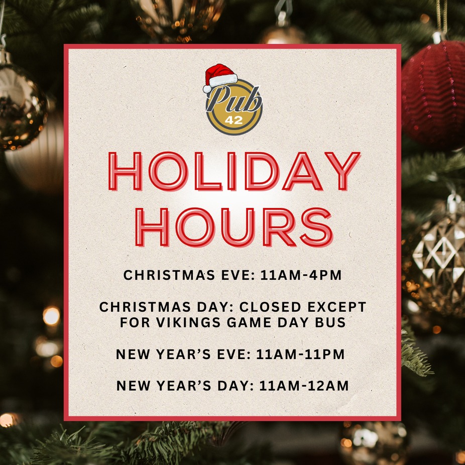 Holiday Hours event photo