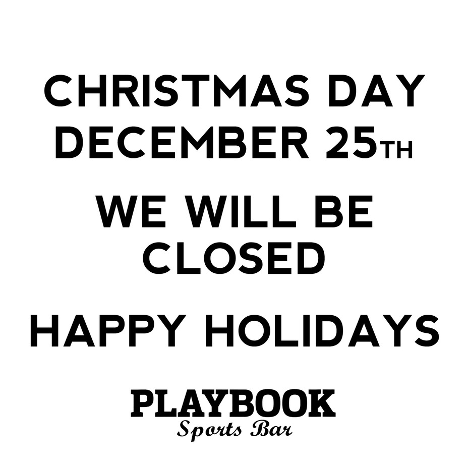 CHRISTMAS DAY 12.25 WE ARE CLOSED event photo