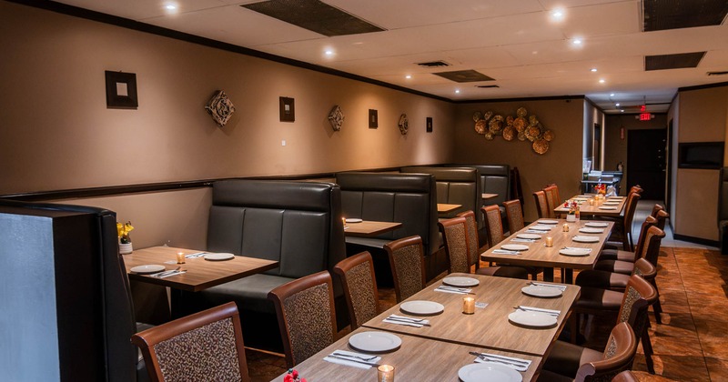 Interior, dining area