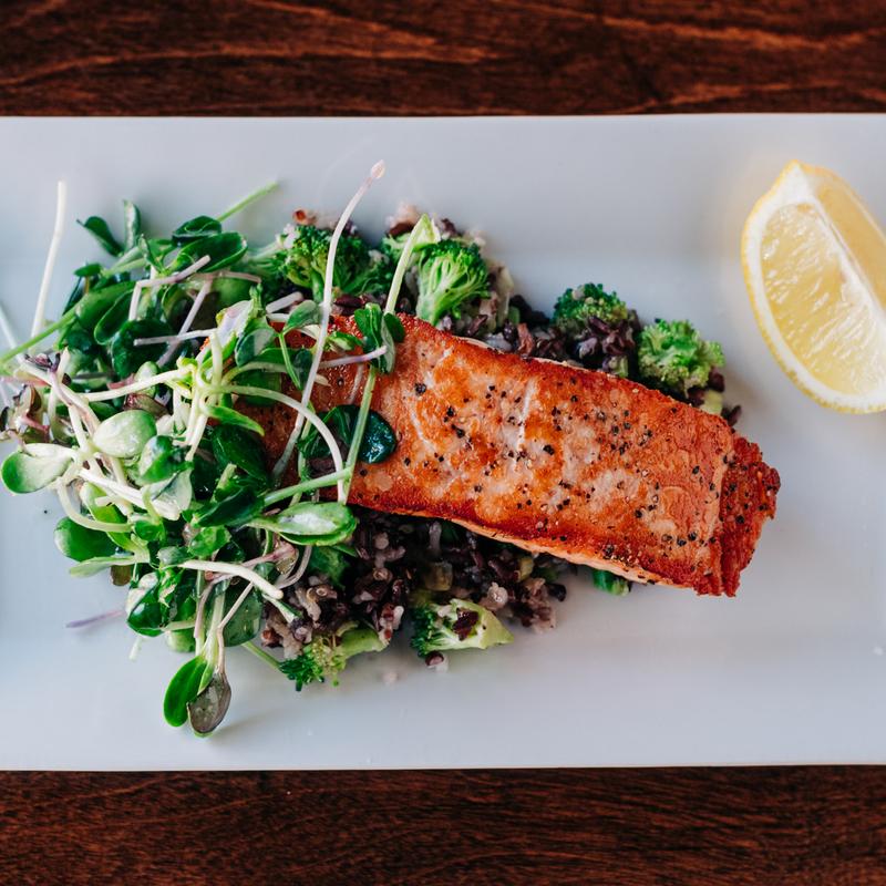 menu item 14 of 28, Pan Seared Salmon* (GF)