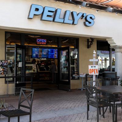 Exterior of Pelly's.