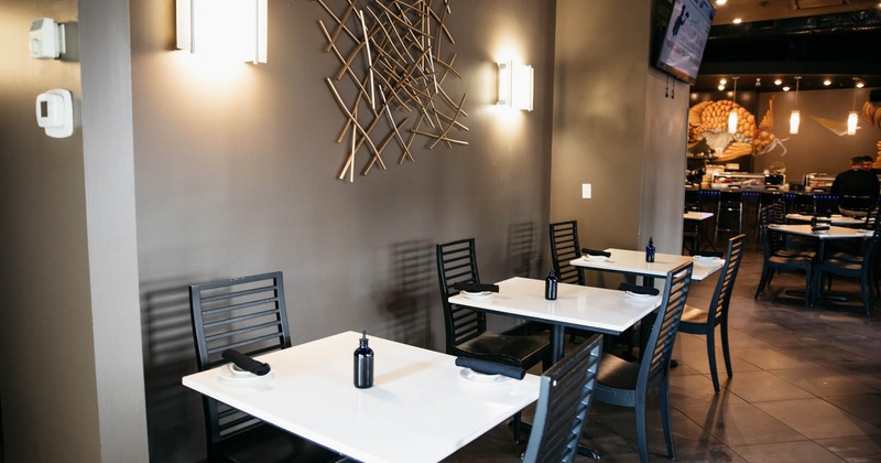 Tables for two in dining area