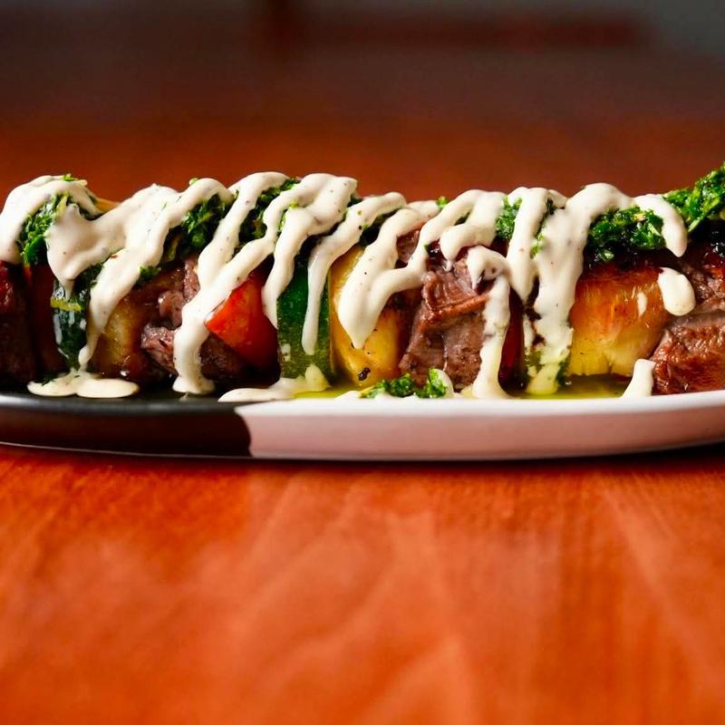 Filet Kabob | Pineapple | Bell Pepper | Onion | Chimichurri | Garlic photo