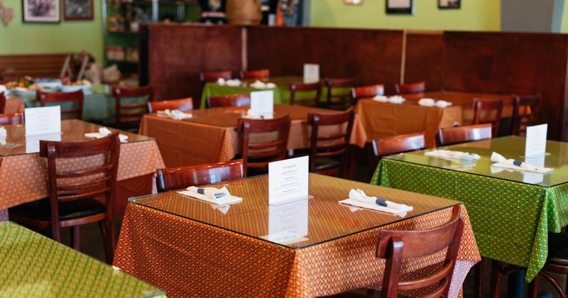 Tables ready for guests