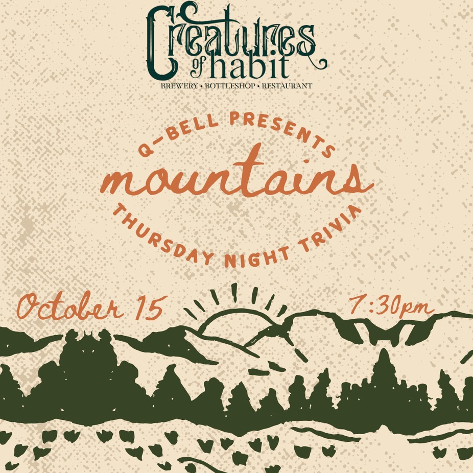 🏔️ Ain't No Mountain High Enough to keep us from Trivia Night! 🏔️ event photo