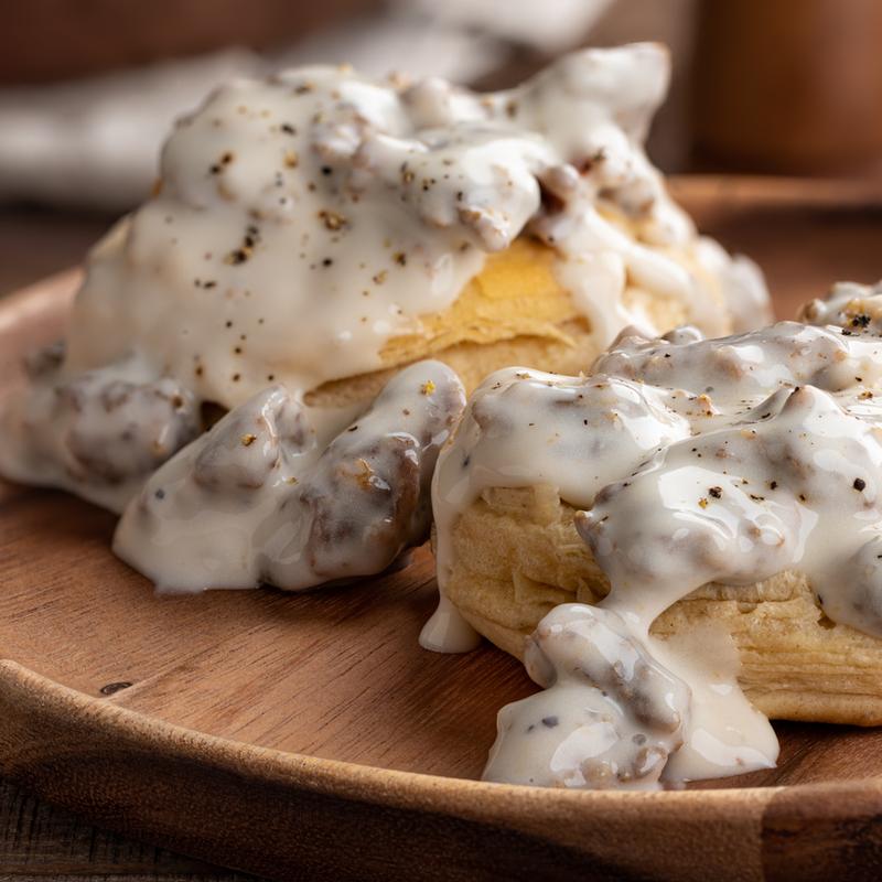 *BUTTERMILK BISCUITS & GRAVY photo