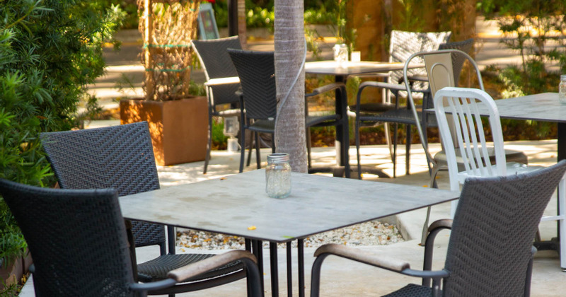 Exterior, tables outside