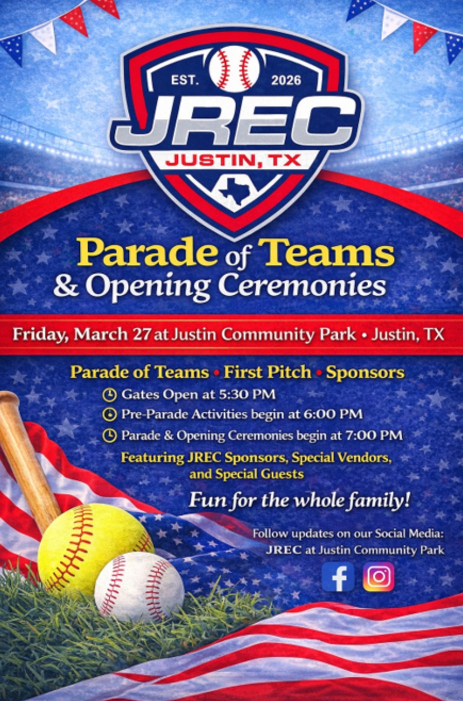 JREC Opening Day: Parade of Teams & Opening Ceremonies event photo