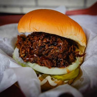 Chopped Beef Sandwich.