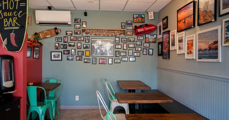 Interior, table set and ready for guests