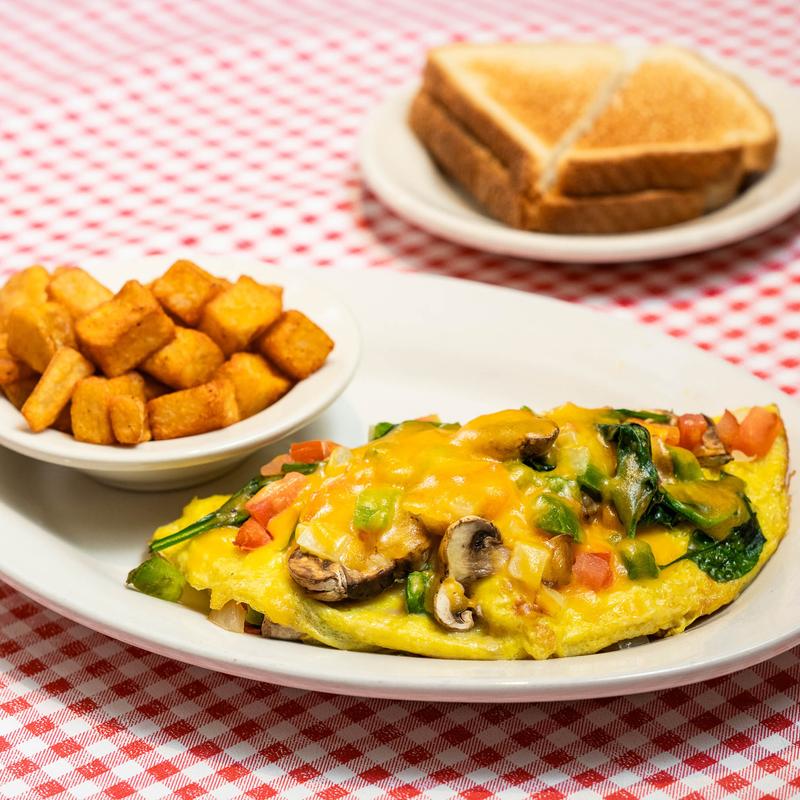 menu item 7 of 16, Veggie Omelet (V, GF)