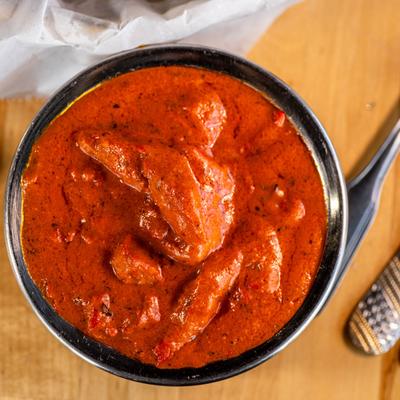 Boneless butter chicken.