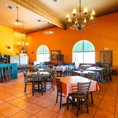 Interior, dining area.