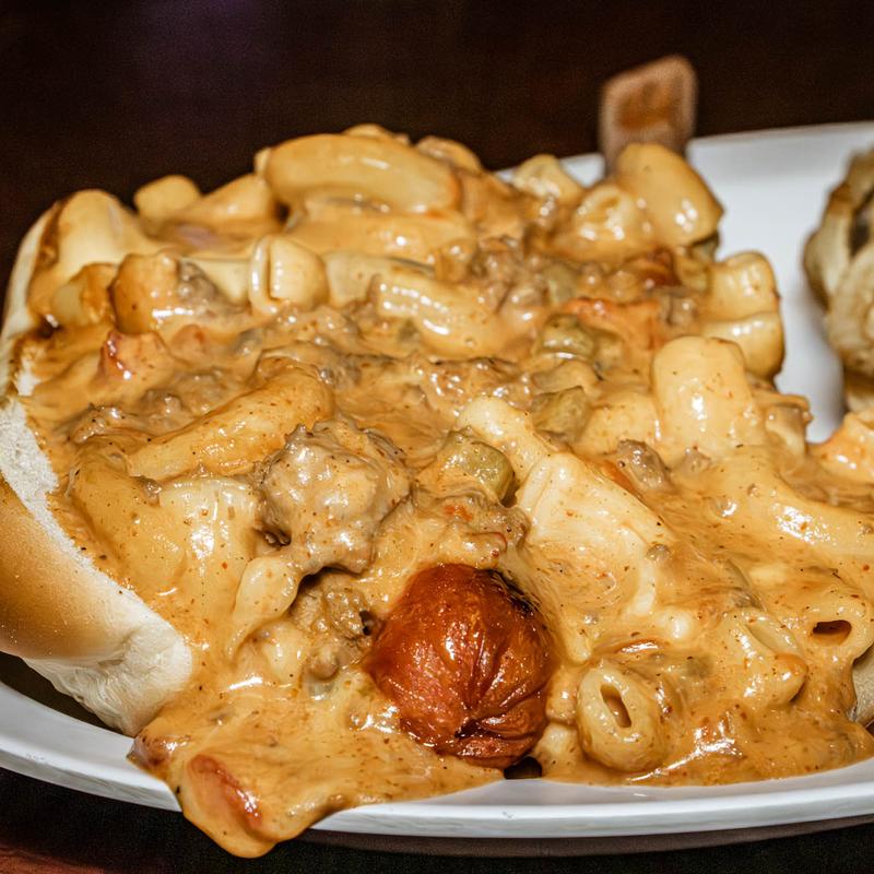 D. Chili-Mac Hot Dog photo