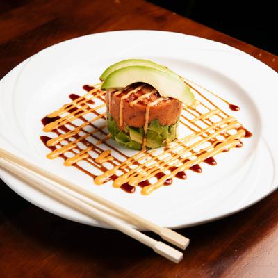 Tuna Tataki served