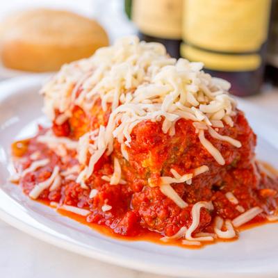 A piece of a Baked Lasagna.