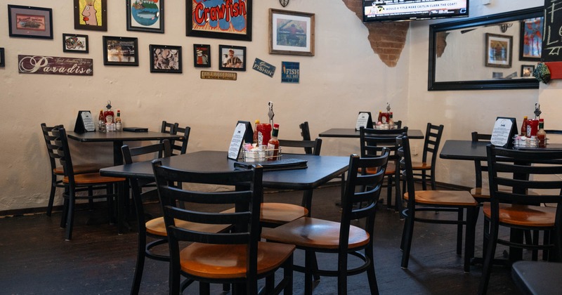 Interior, guest seats  and tables