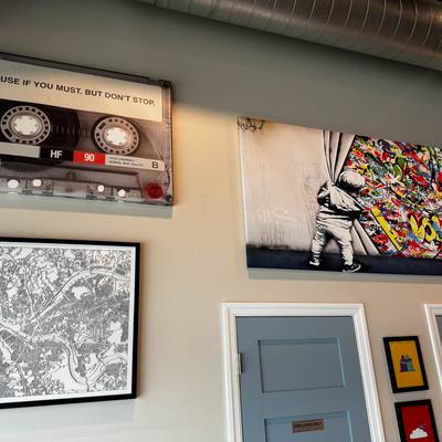 Interior, decorative wall items.