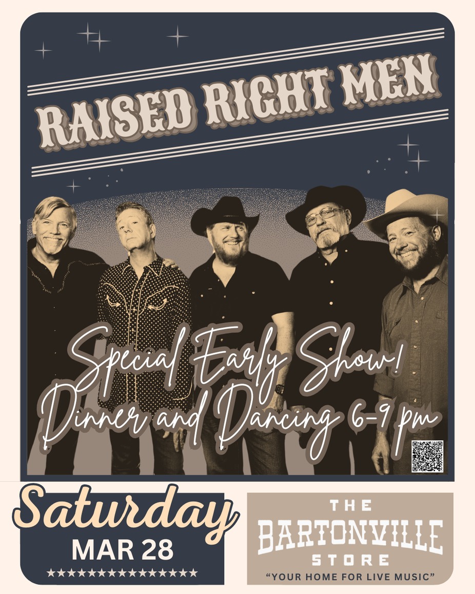 Raised Right Men SPECIAL Dinner & Dancing event photo