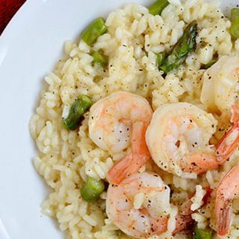 Risotto Shrimp and Asparagus photo