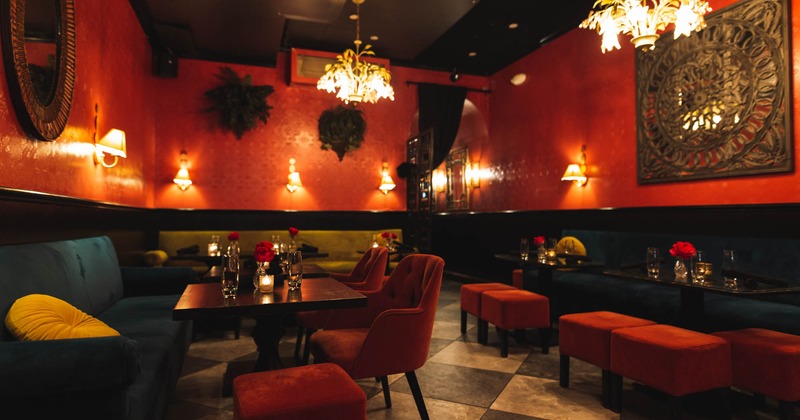 Interior, dining area