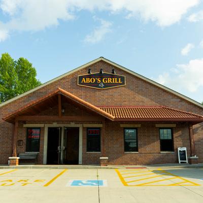 Exterior, view of the restaurant and parking lot.