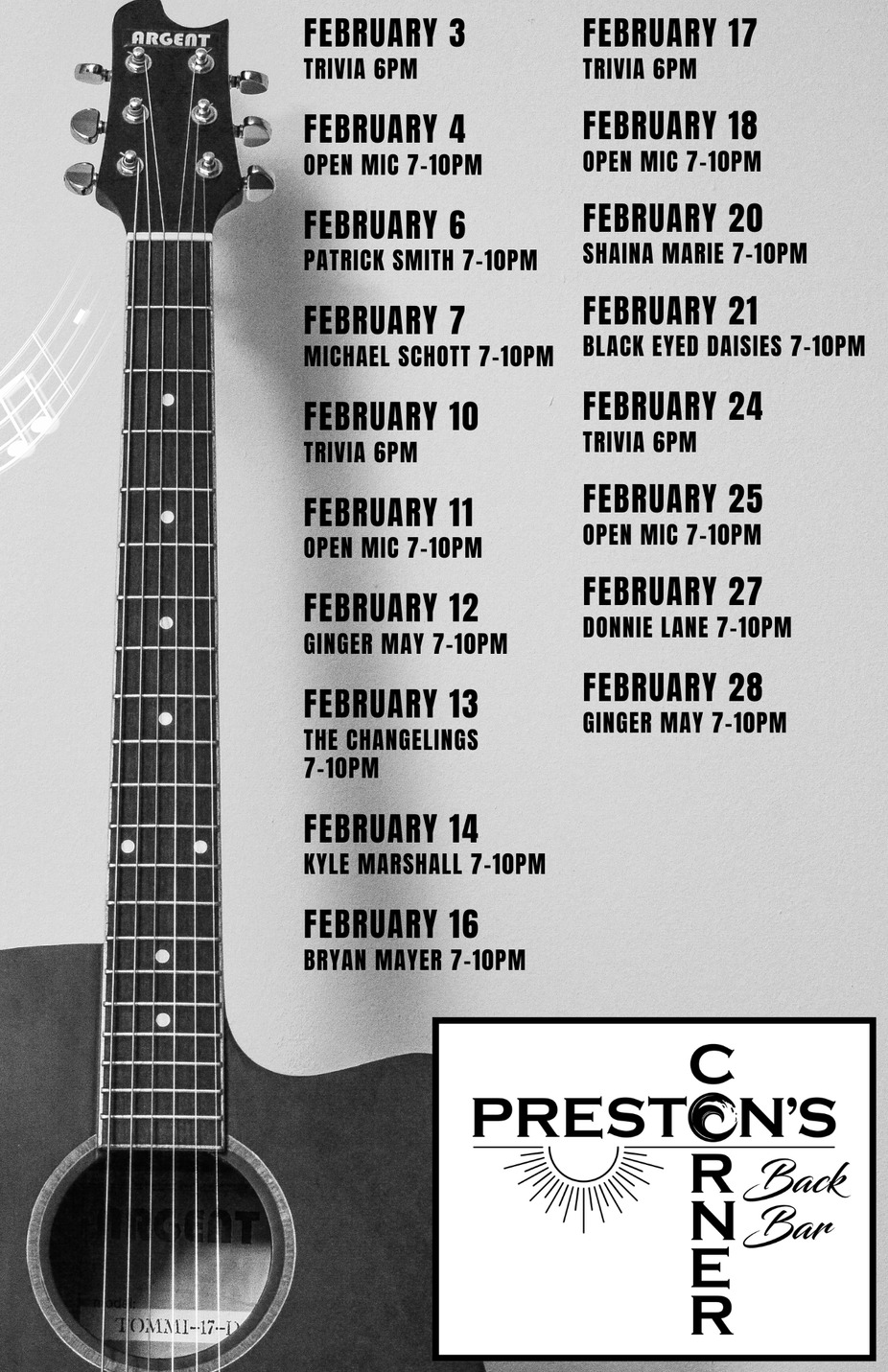 February in the Back Bar event photo