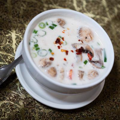Thai coconut milk soup.