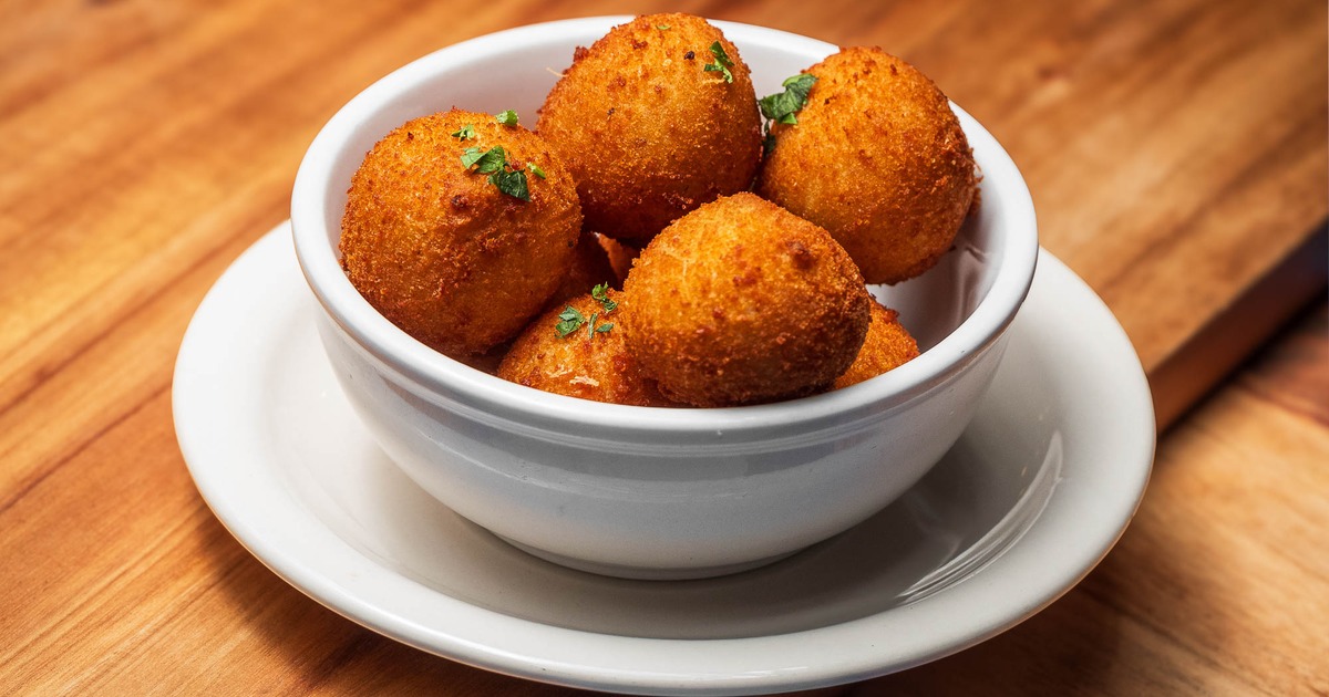 Deep fried stuffed potatoes