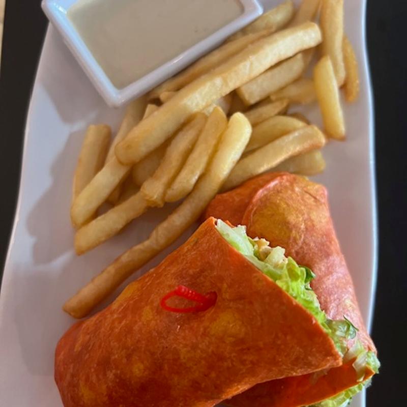 menu item 21 of 41, Salmon Caesar Wrap