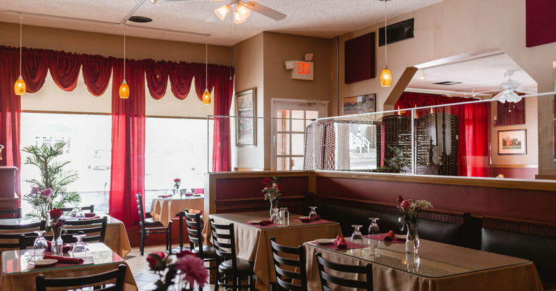 Interior, dining area