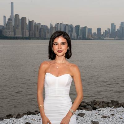 Bride in a wedding gown.