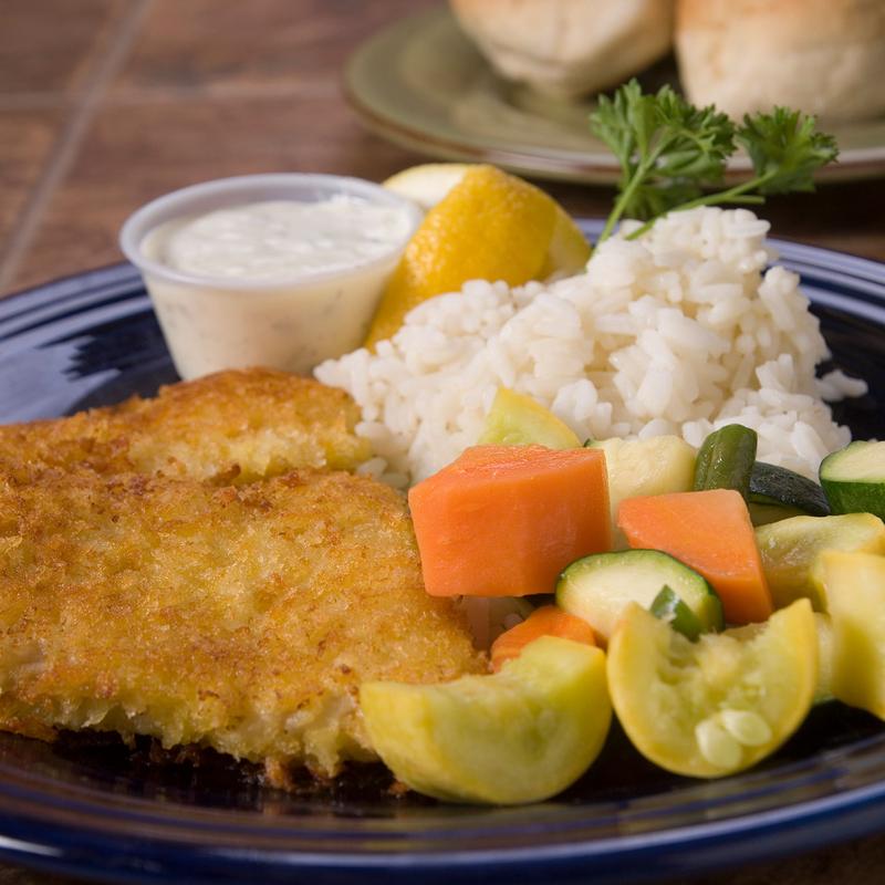Grilled Cod Lightly Breaded photo