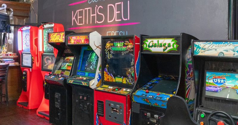 Interior, arcade games area