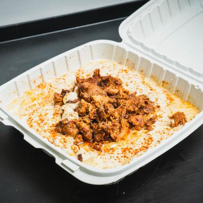 Jerk chicken alfredo.