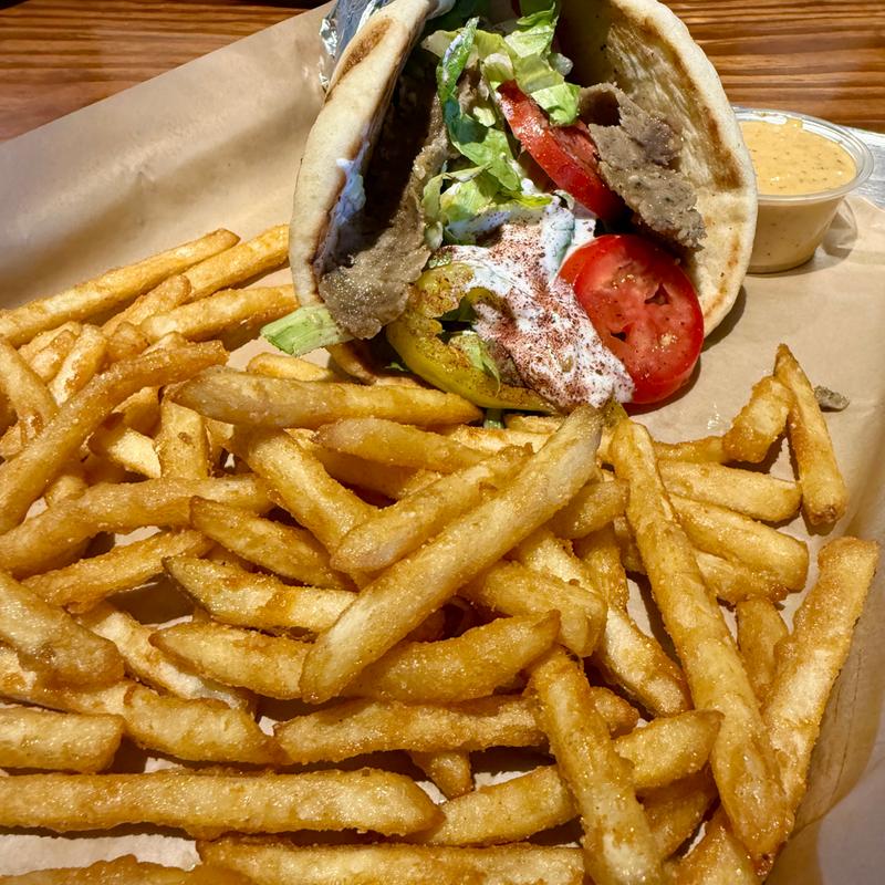 Greek Style Pita Sandwich photo