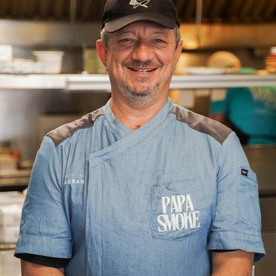 The chef in the kitchen.