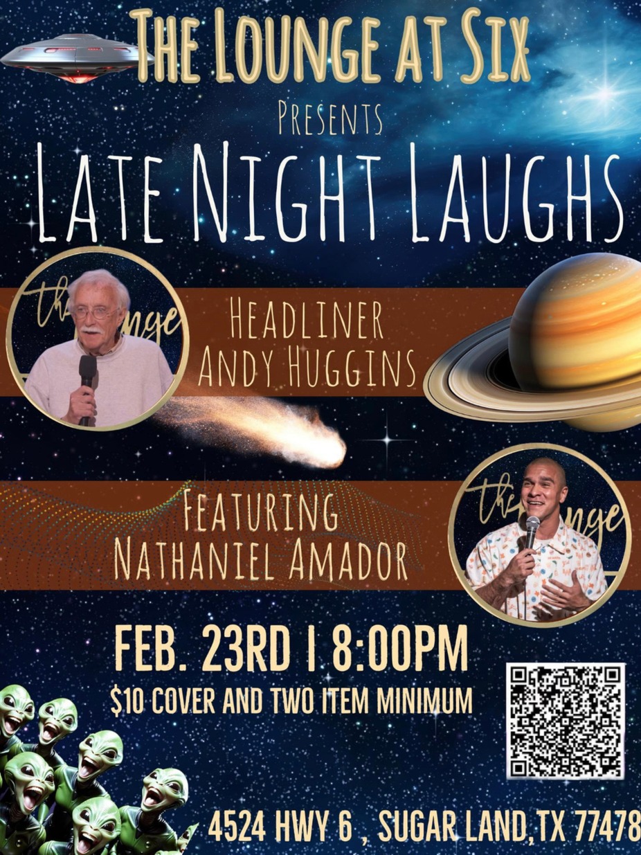 Late Night Laughs with Andy Huggins featuring Nathaniel Amador event photo