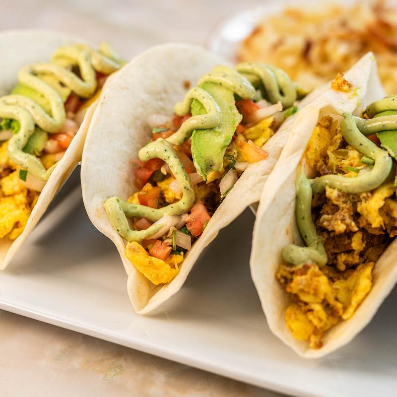 menu item 1 of 9, Breakfast Tacos
