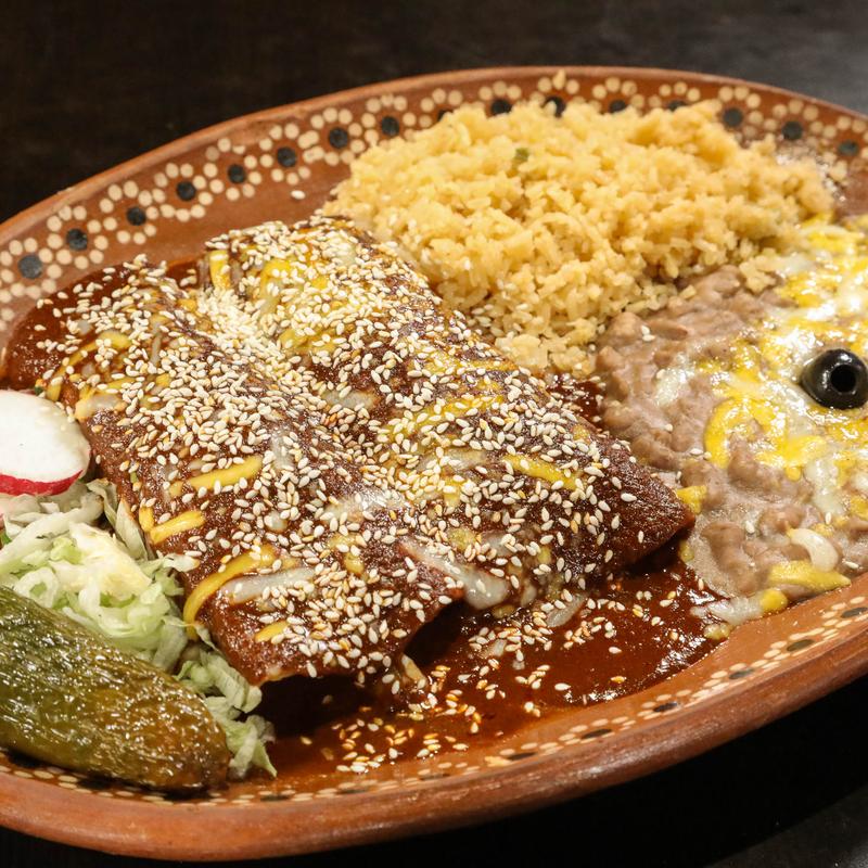 menu item 5 of 10, Enchilada de Mole