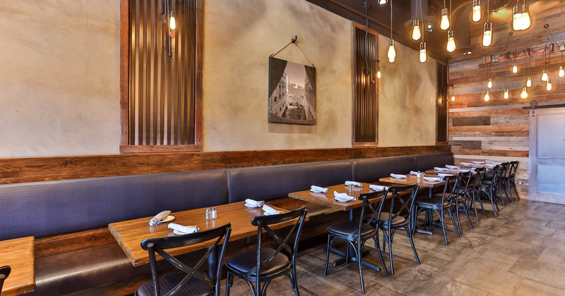 Dining area, restaurant booths