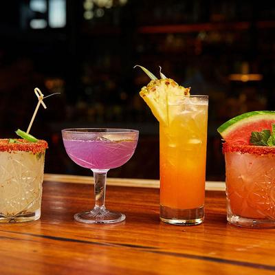 Various cocktail drinks.