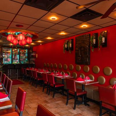 Interior, dining area.
